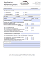 Application for Employment